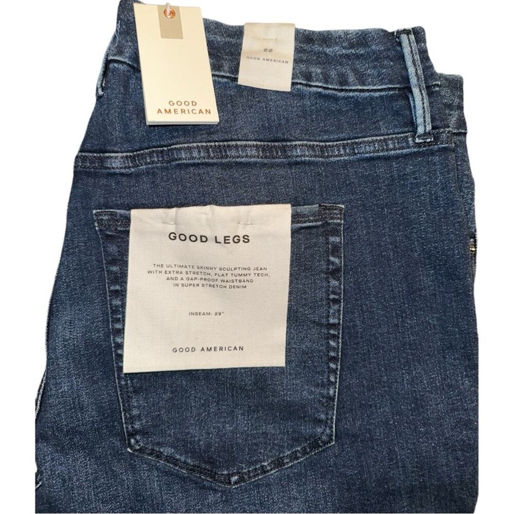 NWT Good American Good Legs Skinny Jeans w/ Raw Chewed Hem Size 22 Retail $99 - Picture 8 of 9